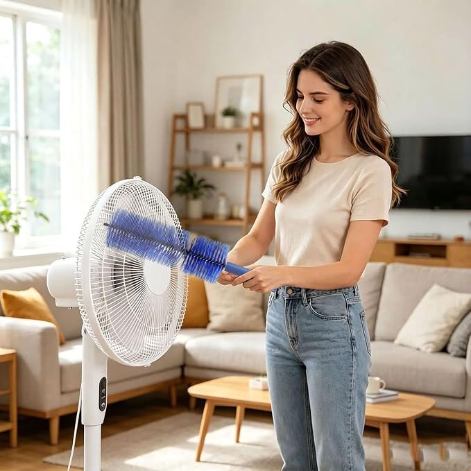 Bendable Microfiber Head, Bendable Microfiber Head Fan Cleaner Brush, Reusable - Image 4