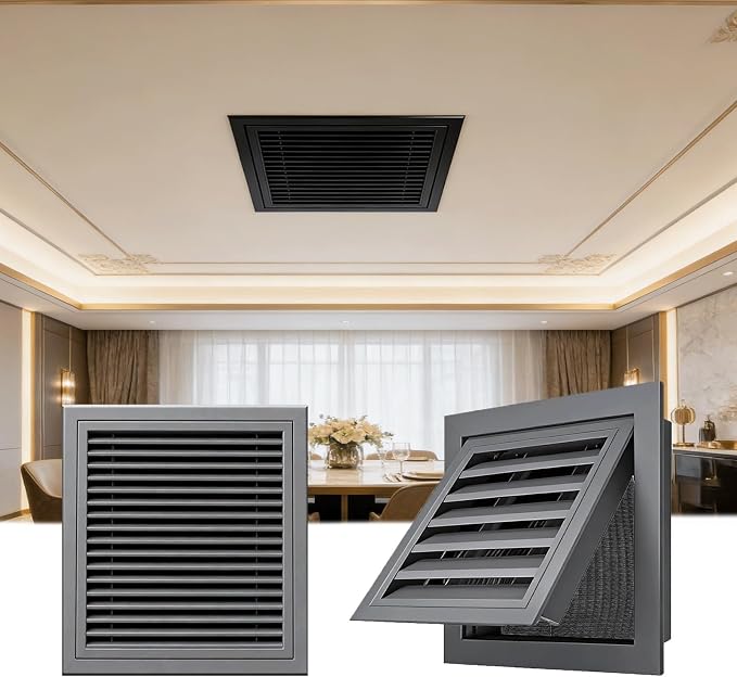 Gray Ventilation Duct Opening Air Vent Cover by Unknown