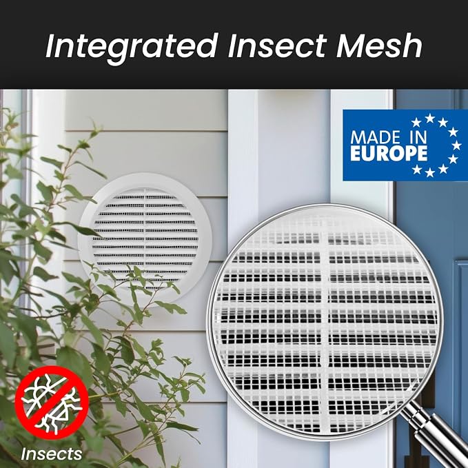 Repa Market 4 Inch White Round Air Vent Cover - Image 3