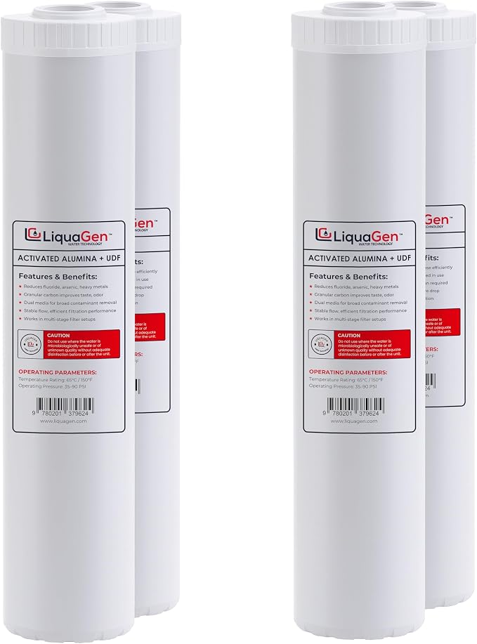 LiquaGen Activated Alumina & Coconut Carbon Water Filter Cartridge – Helps by LiquaGen