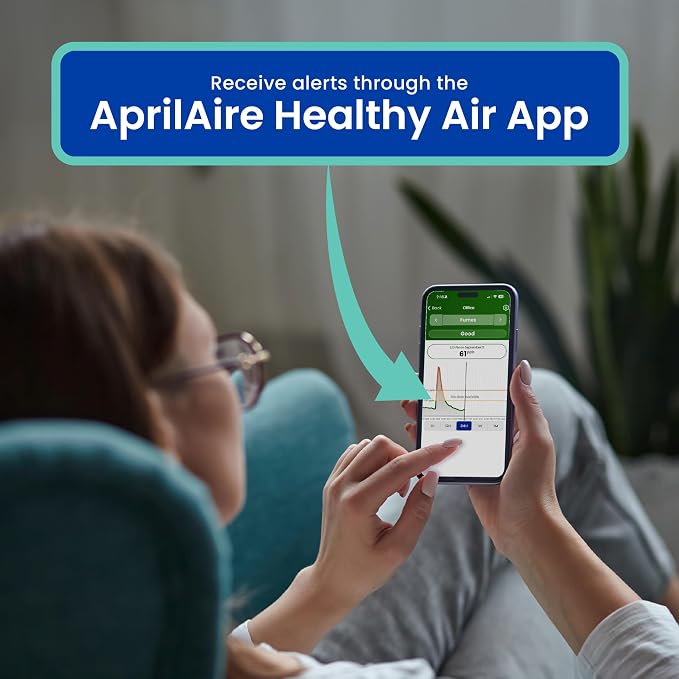 AprilAire ZAWTHCPV Smart Indoor 5-in-1 Wi-Fi Air Quality Monitor, App - Image 10