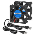 2Pcs 50mm USB Brushless Cooling DC 5V 50mm x 10mm Fan Cooler by Unknown