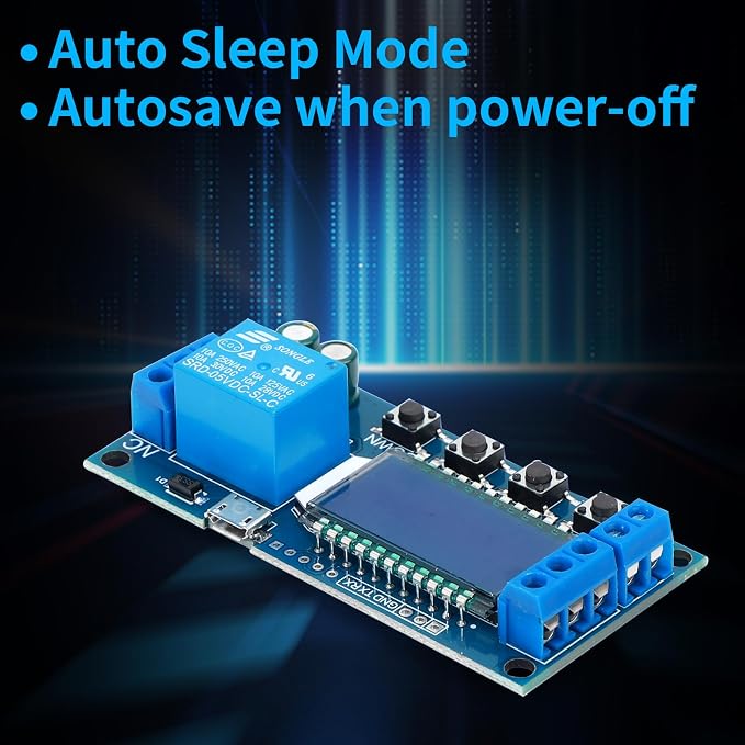 DROK Timer Relay 2pcs, DC 6V-30V LCD Display Time Delay Relay Cycle Timer - Image 5