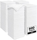 AIDEA Microfiber Cleaning Cloth White-600PK, Soft Microfiber Towels by AIDEAHOME