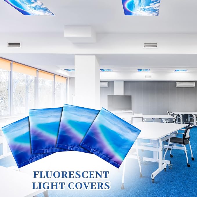 Hortsun 4 Pack 4 x 2 Feet Fluorescent Light Covers, Magnetic Light Filters - Image 5