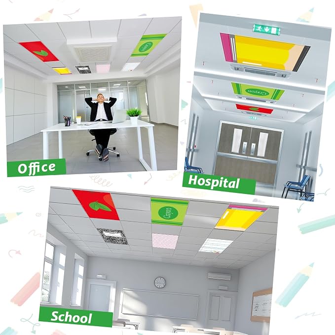 6Pcs First Day of School Fluorescent Light Covers - Image 5
