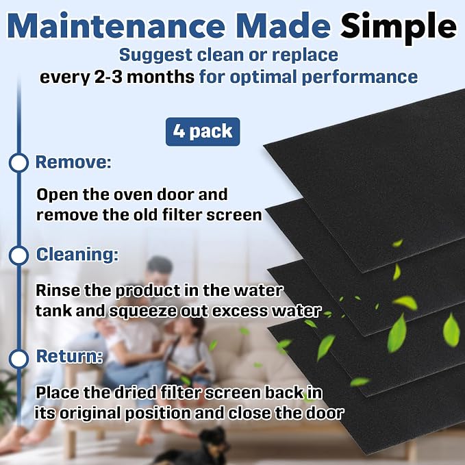 4-Pack 16" x 26" x 1/4" Mobile Home Furnace Door Foam Filter, Vacuum Sealed - Image 7