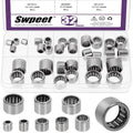 Swpeet 32Pcs 8 Models HK0306-HK1210 Needle Roller Bearings Kit, Full Complement by Swpeet