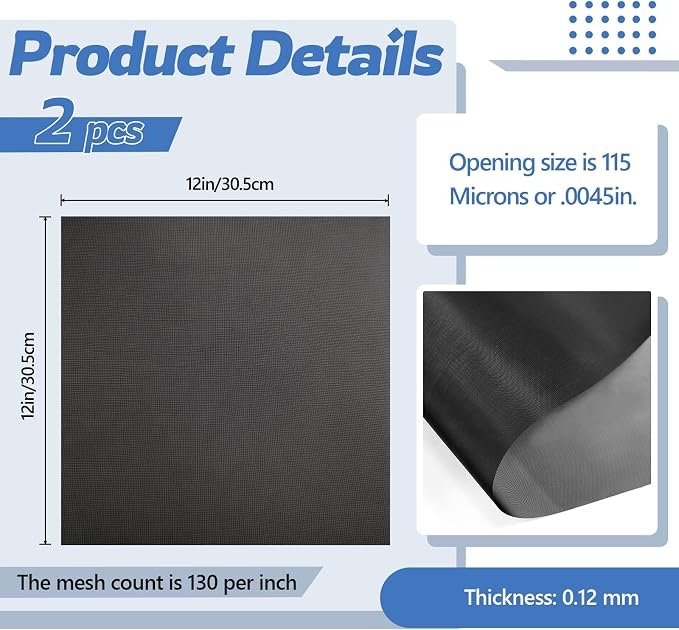 SmoothNovelty 2 Pcs 12'' X 12'' Waterproof and Dustproof Prefilter Hydrophobic - Image 2