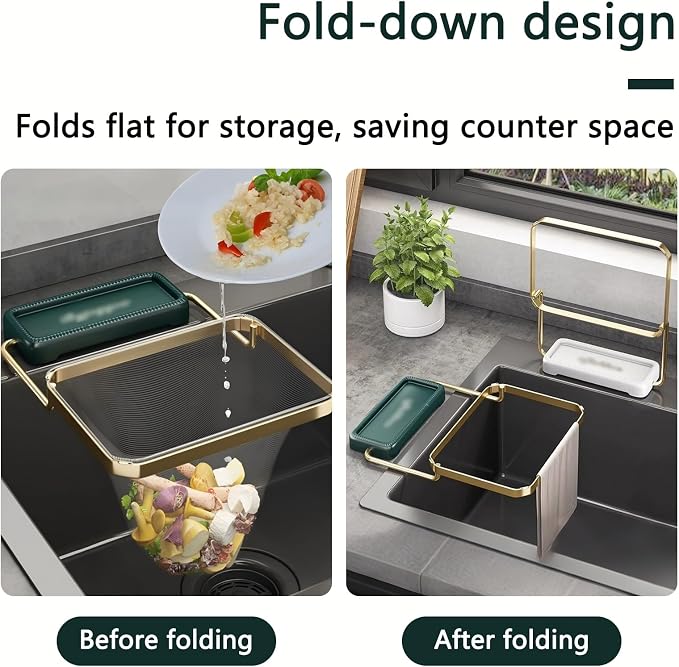 50Pcs Kitchen Residue Mesh Bag Sink Strainer Collapsible Food Catcher Square - Image 3