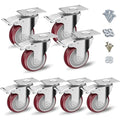 4" Heavy Duty Plate Casters by CLOATFET