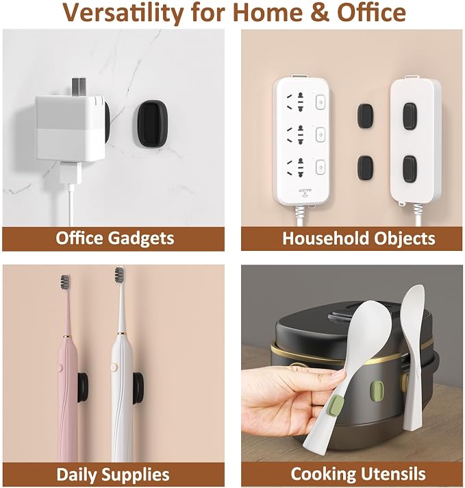 Tiizze 5 Pack Upgraded Magnetic Remote Control Holder Wall Mount - Image 5