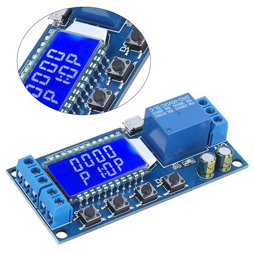 Delay Timer Relay Module, LCD programmable Cycle Switch - Image 6