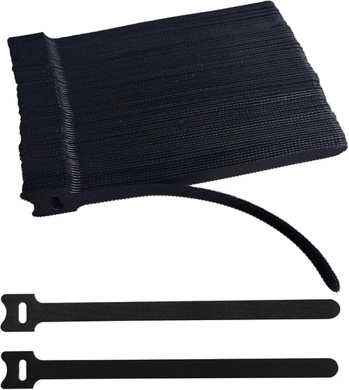 100 PCS 8 Inches Black Reusable Cable Ties, Adjustable Cord Straps, Cable by Unknown