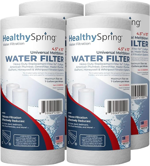 1 Micron Well Water Filter 10x4.5 Replacement by HealthySpring