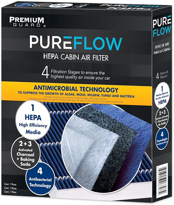 PUREFLOW PC4080HX HEPA Cabin Air Filter | Fits 2011-2015 Kia Sorento 2.4L; - Image 2