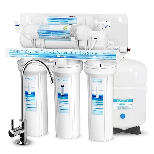 Geekpure 6-Stage Reverse Osmosis RO Drinking Water Filter System by Geekpure
