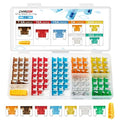 Chanzon 120pcs Micro Low Profile Mini Blade Fuse Assortment Kit Box by Chanzon