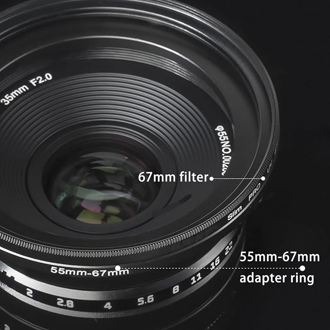 77mm Lens to 62mm Camera Lens Adapter 77mm to 62mm Step Down Ring Adapter Ring - Image 3