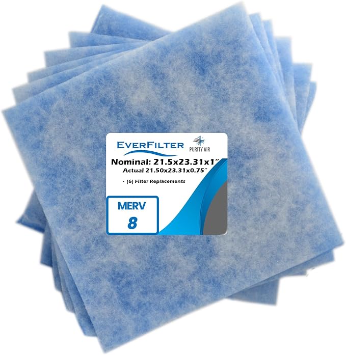 21 1/2x23 5/16x1 Air Filter MERV 8 Filter Media Replacements only, HVAC AC by PurityAir