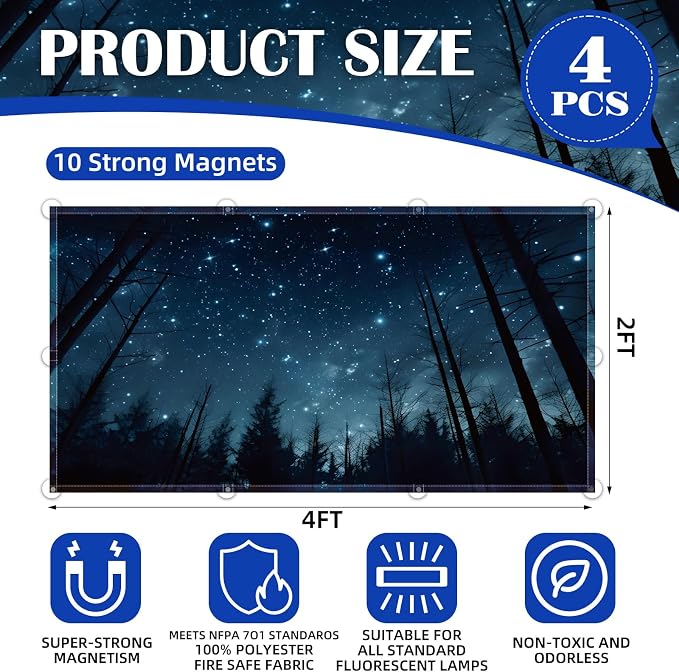 ANGSYLTH 4 Pcs Fluorescent Light Covers - Image 3