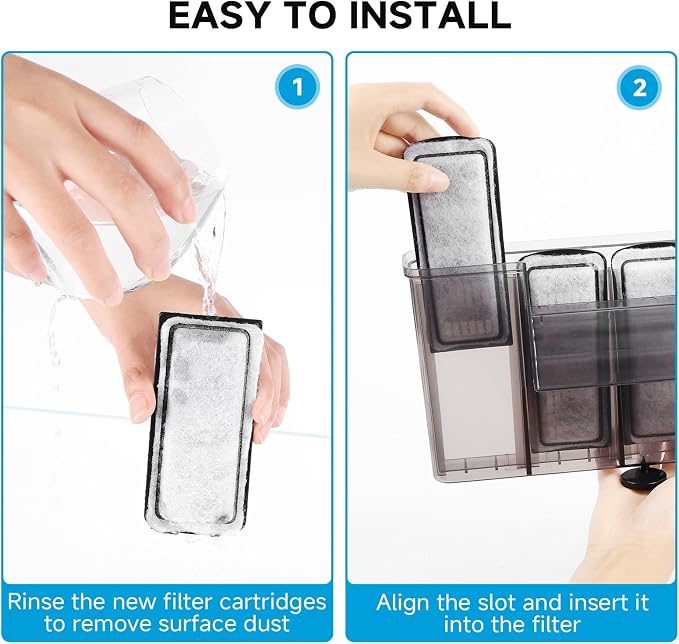 AQQA 12 Packs Aquarium Filter Cartridges - Image 7