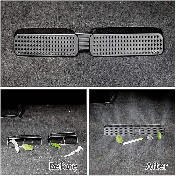 DrvixRex Car Under Seat Floor Rear AC Heater Air Conditioner Duct Vent Cap - Image 7