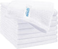 HOMEXCEL White Microfiber Cleaning Cloth, 8 Pack Cleaning Towels by HOMEXCEL