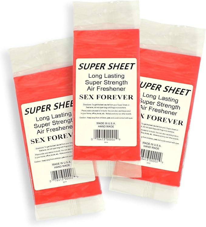 Super Sheet Small Under Seat Car Air Freshener by Jenray