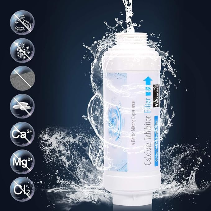 CozyCabin Mist Calcium Inhibitor Filter Outdoor Misting System Filter, Prevent - Image 2