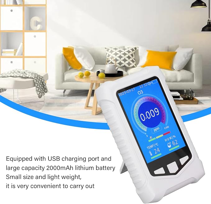 Air Detector, Handheld Colorful Ozone Meter Detector - Image 2