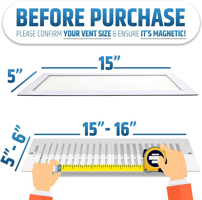 Powerful Magnetic Vent Screen Mesh Covers that Will Never Move or Fall - Image 2