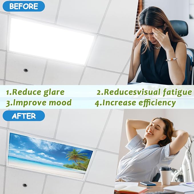 8 Pcs Fluorescent Light Covers - Image 4