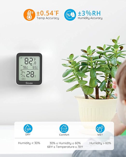 Govee Indoor Hygrometer Thermometer 2Pack H5075 - Image 2