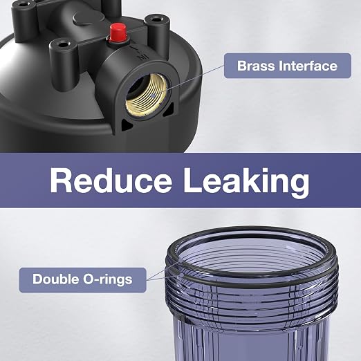 SimPure Whole House Water Filter System, 2 Stages Clear Home Water - Image 5