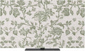 Pastoral Green Flower Leaves Indoor TV Cover, Elastic TV Screen Protector by Unknown