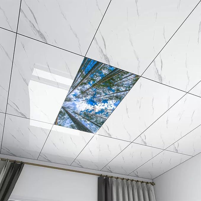 2PCS Fluorescent Light Covers for Classroom Ceiling Lights Magnetic Light Covers - Image 8