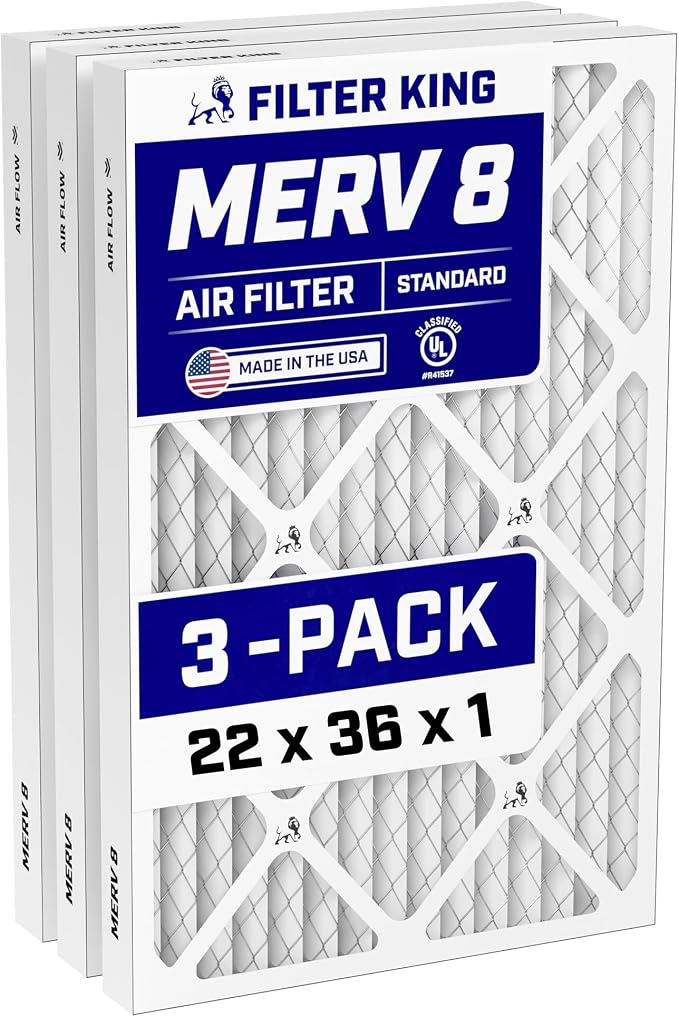 Filter King 22x36x1 Air Filter Dust & Allergy Control AC Furnace Filters by FilterKing
