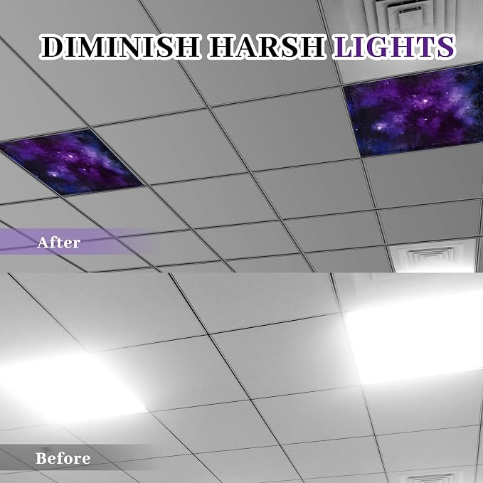 VIHOSE 4 Pcs 2 x 2 Feet Fluorescent Light Covers - Image 3