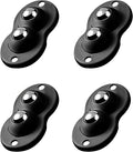 Black Four Piece Self-Adhesive Wheel Set（2Beads）, 360 Degree Rotating Universal by Unknown