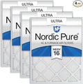 Nordic Pure 20x24x1 Pleated Ultra MERV 16 AC Furnace Air Filters–With 2.5X More by NordicPure