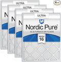 Nordic Pure 20x30x1 Pleated Ultra MERV 16 AC Furnace Air Filters–With 2.5X More by NordicPure