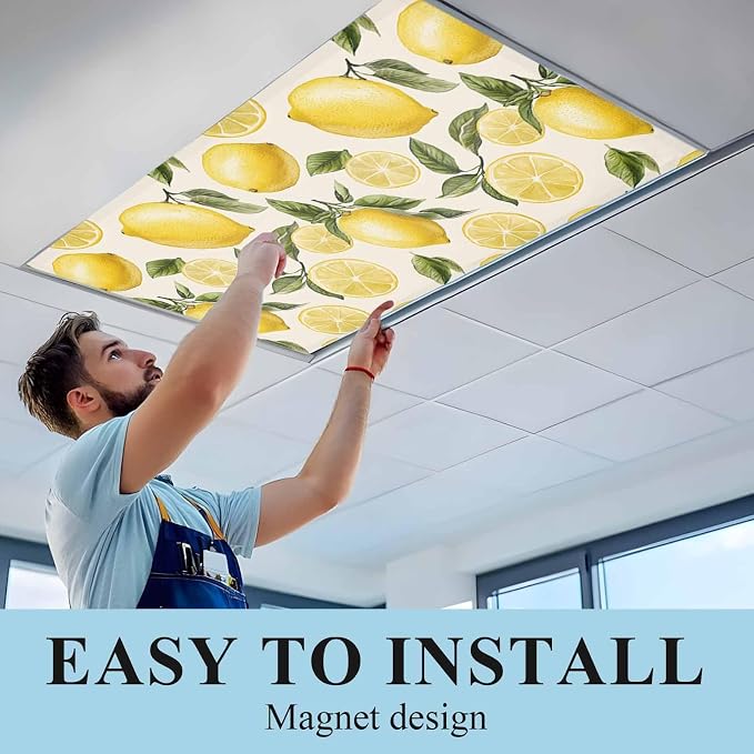 4 Pack Country Watercolor Fluorescent Light Covers - Image 2
