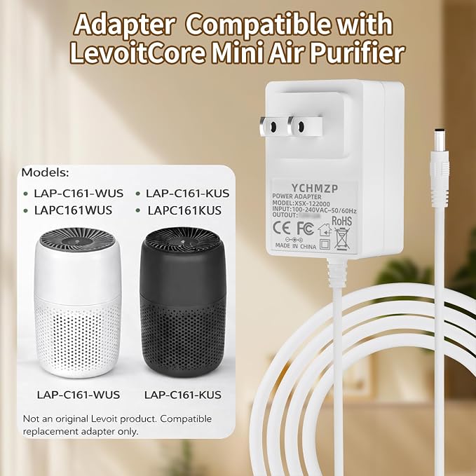 12V Power Adapter for the Levoit Core Mini Air Purifier，Can be Used as a Direct - Image 5