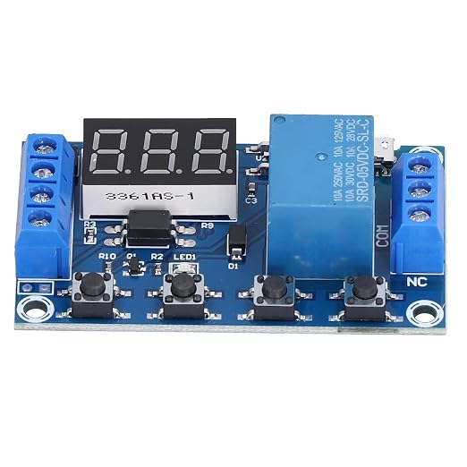 Timer Relay Module with One Way Trigger Cycle and Timing Delay Switch, by Klanata