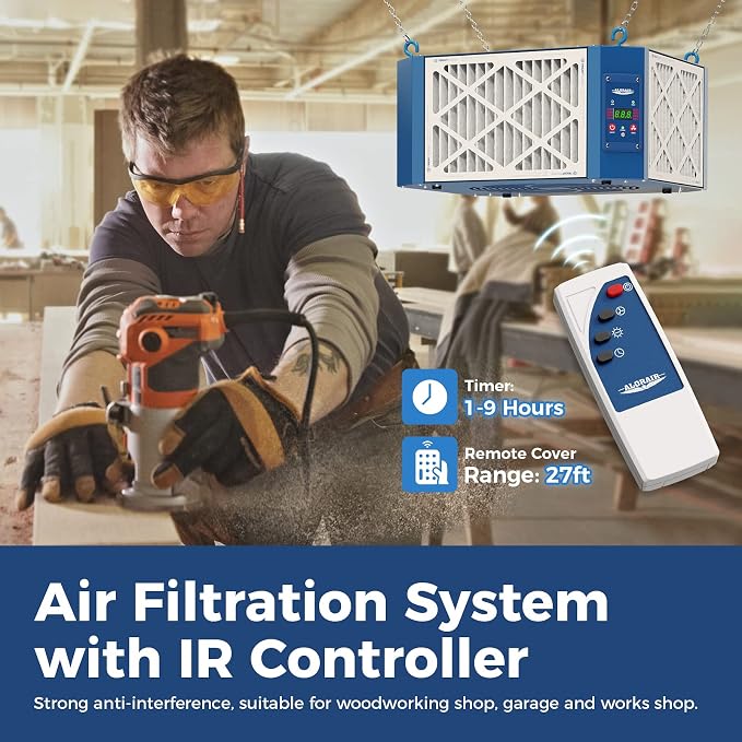ALORAIR 360 Degree Intake Air Filtration System Woodworking - - Image 4