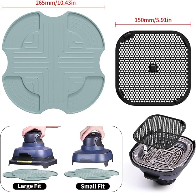 Silicone Mat for Ninja Crispi Air Fryer, Heat-Insulating Trivet for FN101 - Image 2