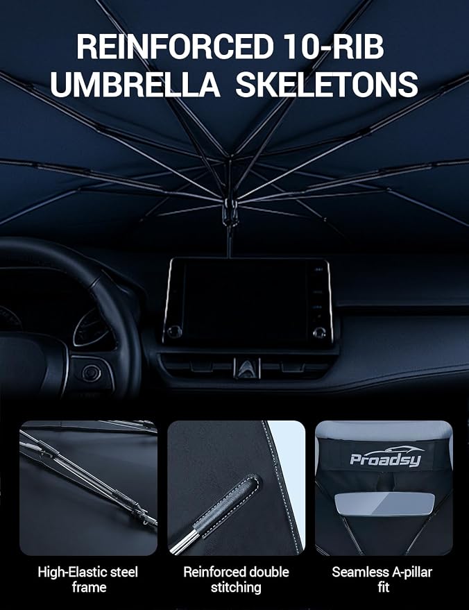 Proadsy Windshield Sun Shade Umbrella - Image 6