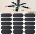 15 Pcs Ceiling Fan Filters for Blades, Fan Air Purifier Pads by Zejoot