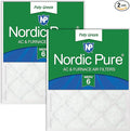 Nordic Pure 12x20x1 Poly Green MERV 6 Pleated AC Furnace Air Filters 2 Pack | by NordicPure